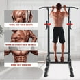 thumbnail image 4 of Relife Sports Black Red Power Tower Home Pull-Up Push-Ups Station, Multi-Function Pull Up Station Dip Bar Station Home Gym Strength Training 330LBS, 4 of 9