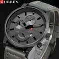 thumbnail image 2 of Curren Men's Casual Sport Quartz Watch Mens Watches Top Brand Luxury Quartz-watch Leather Military Watch Wrist Male Clock Drop - Quartz Wristwatches, 2 of 6