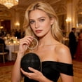 thumbnail image 6 of Shipiny Women's Rhinestone Encrusted Chain Bag, Shoulder Crossbody Evening Handbag, Round Spherical Banquet Clutch, Luxury Bling Purse for Party & Wedding, Black, 6 of 6