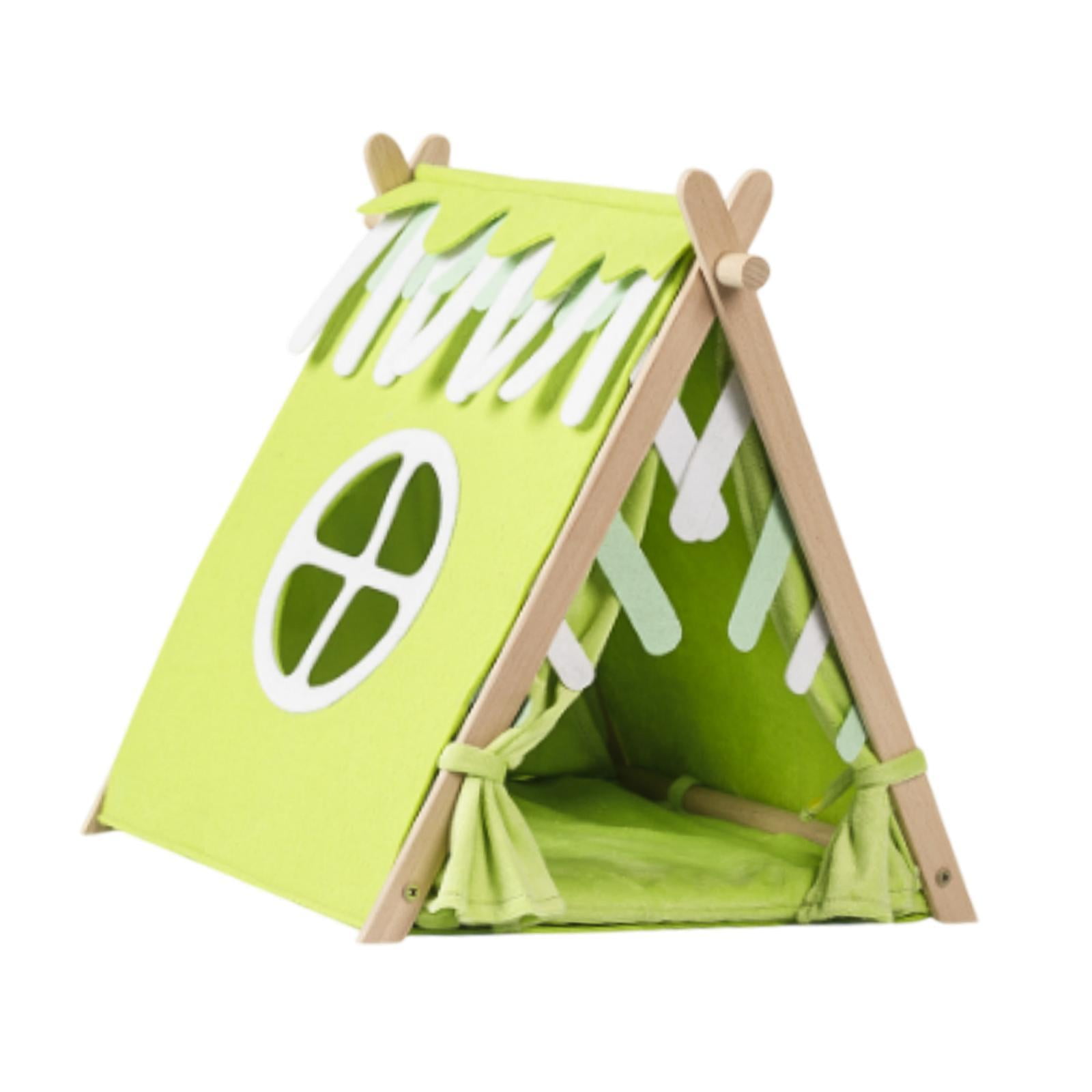 balikha Guinea Pig Hideaway Hamster Tunnel Cage Accessories Autumn Winter Warm Supplies House for Small Animal Beds Rat Mice Resting , Tent Nest