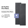 thumbnail image 2 of Prefiltro purificador de aire Honeywell Household, paquete de 2, negro, 2 of 7
