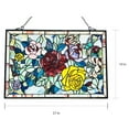 thumbnail image 3 of Gracewood Hollow  Bolina Glass Window Panel/Suncatcher with Floral Embellishments, 3 of 3