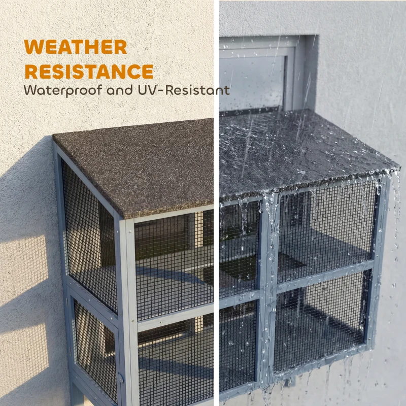 Window Box Cat House, Cat Enclosure Outdoor Catio