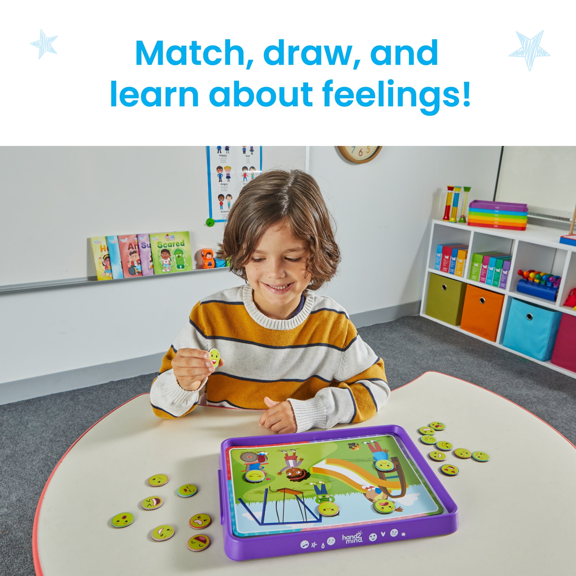 hand2mind Feelings Activity Tray, Social Emotional Learning, Ages 3+