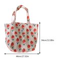 thumbnail image 3 of Bolso de compras para mujer, bolso de compras ecológico de lona a la moda, flor reutilizable para el trabajo informal, 3 of 8