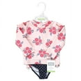 thumbnail image 2 of Hudson Baby Girls Swim Rashguard Set, Pink Navy Roses, 9-12 Months, 2 of 4