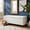 White, variant on Sailvan 51" Upholstered Storage Ottoman Bench Boucle Entryway Bench with Wood Legs,End of Bed Seating for Bedroom,300lbs Cap White