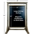 thumbnail image 5 of Excello Global Products Rustic Handcrafted Chalkboard Sign: Uniquely Designed Wooden Sidewalk Sign - Brown - EGP-HD-0090-OS, 5 of 5