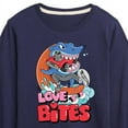 thumbnail image 3 of Hot Wheels - Shark Love Bites - Toddler & Youth Long Sleeve Graphic T-Shirt, 3 of 5