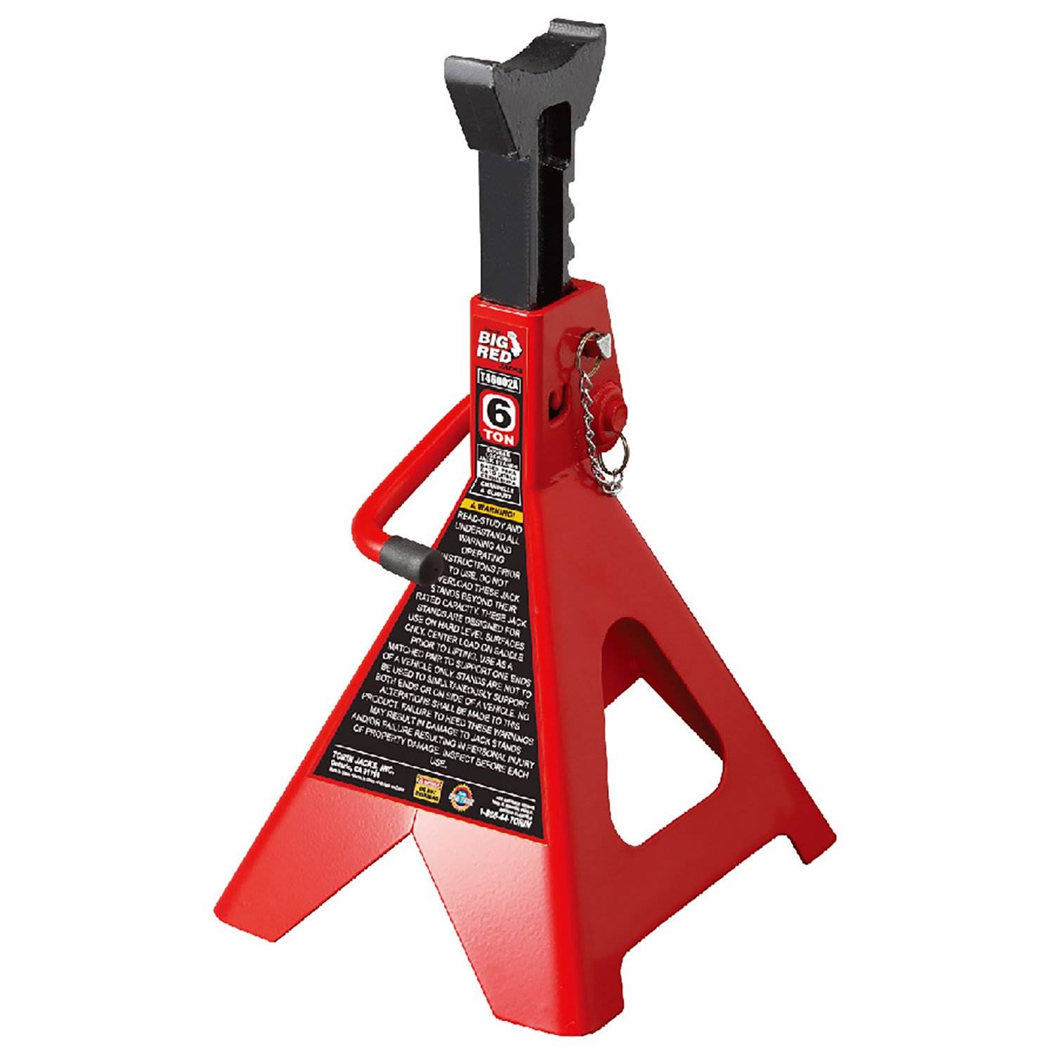 Torin Big Red 6 Ton Capacity Heavy Duty Double Locking Steel Jack Stands, 1 Pair - image 2 of 7