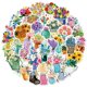 thumbnail image 2 of Pegatinas de vinilo impermeable con plantas y flores, 50 unidades/lote, 2 of 4