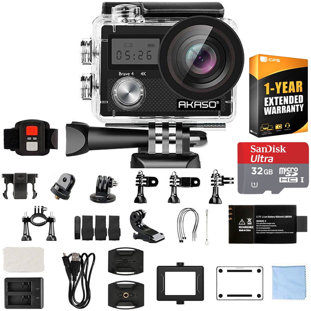 Akaso Brave 4 Waterproof Sports Action Camera Full HD 4K 20MP with WiFi