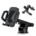 thumbnail image 2 of Soporte de base para teléfono móvil de coche con ventosa de dos velocidades, compatible con teléfonos de 5,3 a 8,3 cm de ancho (negro)., 2 of 7