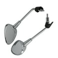 thumbnail image 4 of Motorcycle Handlebar Mirror, Original Size Clear Vision Motorcycle Mirror  For Repair For Modification Silver,Black, 4 of 8