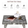 thumbnail image 3 of Grey Rattan Coffee Table - 18" Square Outdoor Side Table with PE Wicker | Patio, Garden, Balcony Furniture - Durable & Weather-Resistant Design, 3 of 7