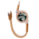 thumbnail image 1 of Planta de hoja de imagen fotografia de naturaleza Cable de carga telescópico múltiples USB tres en uno, 1 of 3
