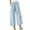 Light Blue, variant on DDAPJ pyju Plus Size Cotton Linen Pants Women Floral Embroidery Wide Leg Cropped Pants Elastic High Waisted Palazzo Pants with Pockets Sales of Today Beige L