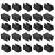 thumbnail image 1 of Protector de patas de silla rectangular de 25 piezas de plástico de 12mm color negro, 1 of 7
