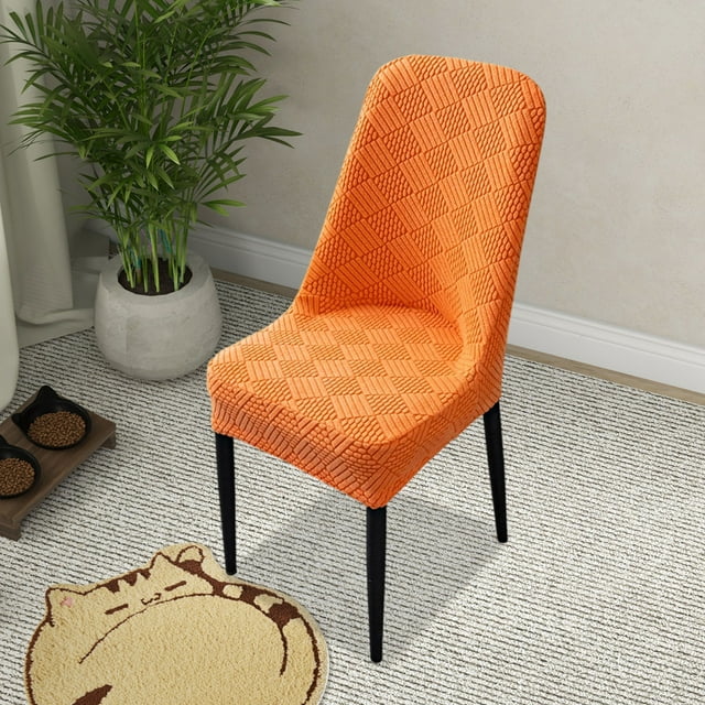 Nilvkv Large Arcs Half Pack Elastic Dining Table Chair Cover Half Round Household Chair Cover Cushion Backrest One Universals Chair