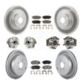 thumbnail image 1 of Transit Auto Front Rear Hub Bearings Assembly Coated Disc Brake Rotors and Ceramic Pads Kit (10Pc) for Car Toyota 86 Subaru BRZ - Left Right Side (Driver Passenger) KBB-114728, 1 of 11
