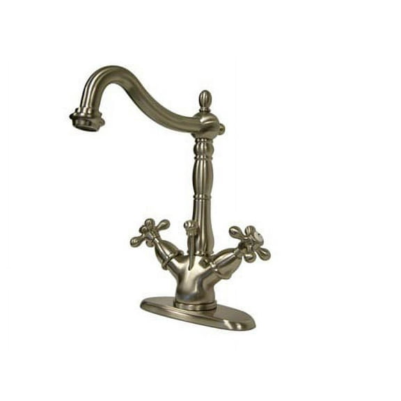 Elements Of Design ES1438AX Double Handle 4" Single Hole Bathroom Faucet - Nickel