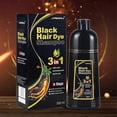 thumbnail image 2 of Champú para teñir el cabello a base de hierbas naturales nuevo 2024, adecuado para cabello de color marrón oscuro, tinte para el cabello 3 en 1, marrón oscuro, negro, masculino y femenino, marrón os, 2 of 5