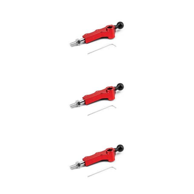maskred Réglages Rapides pour le Changement de Vitesse avec un Levier de Vitesses Court Réglable en Hauteur Courte pour une Assurance Testée Rouge 3Set