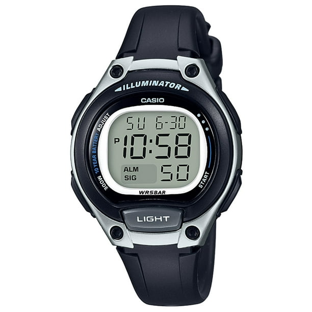 casio simple black watch