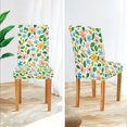 thumbnail image 3 of Yayeee 2 Pack Dining Chair Covers Stretch Parson Chairs Slipcovers Seat Protector, Retro Blue Floral, 3 of 6