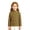 Earthy Yellow #021, variant on Girls Striped Turtleneck Shirt Kids Long Sleeve Mock Neck Layering Tee Fall Winter School Casual Top