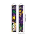 thumbnail image 3 of Mardi Gras Decorations Mardi Gras Banner New Orleans Party Decorations Mardi Gras Porch Sign Hanging Welcome Sign Garland for Home Masquerade Party Outdoor Indoor Decor, 3 of 6