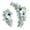Blue, variant on Wedding Arch Decorations Set of 2 Reusable Artificial Hanging Flowers Floral Swag - Greenery Garland for Wedding Welcome Sign Backdrop, Bridal Ceremony Reception Decoration