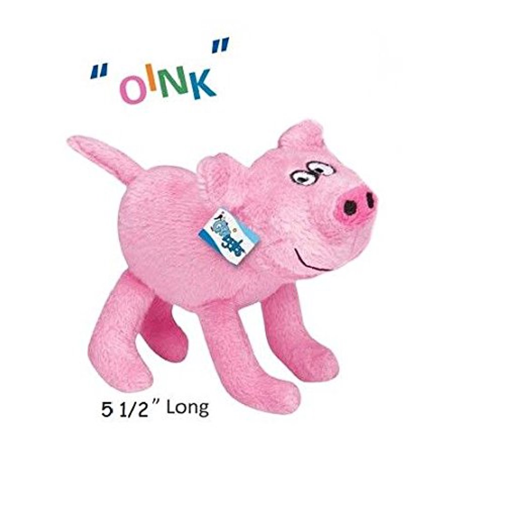 Piglet Pals Dog Toys Plush Pink Pig Porkers Playful Oink Soundchip