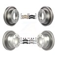 thumbnail image 1 of Transit Auto Front Ceramic Rear Semi-Metallic Pads and Coated Disc Brake Rotors Kit for Car 2016 Chevrolet Express 4500 with Single Wheels Rotor 3.38" Tall KGA-101352, 1 of 8