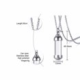 thumbnail image 1 of Colliers Tube Creux Pendentifs Commémoratifs en Acier Inoxydable Bijoux Unisexes, 1 of 6