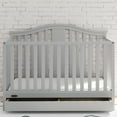 thumbnail image 2 of Graco Solano 5-in-1 Convertible Baby Crib with Drawer in Pebble Gray & Premium Foam Crib Mattress, 2 of 9