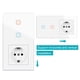 thumbnail image 4 of SRAN-interruptor de luz de Panel de cristal templado serie F6, enchufe de pared europeo, francés, usb, tv, rj45, rj11, módulo de Interruptor de Sensor DIY, 4 of 4