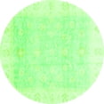thumbnail image 1 of Ahgly Company Indoor Round Oriental Green Traditional Area Rugs, 3' Round, 1 of 1