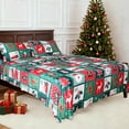 thumbnail image 2 of Gogreen Flannel Sheet Set Christmas Printed 3PC Deep Pocket Twin Sheet Set Fit 16", Breathable Super Soft Twin Size Sheet Set, Luxury Hotel Style Home Decor Twin Bed Sheet Set, Gift for Women, Men, 2 of 10