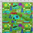 thumbnail image 4 of oneOone Cotton Poplin Light Green Fabric Camping Diy Clothing Quilting Fabric Print Fabric By Yard 56 Inch Wide, 4 of 6