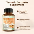 thumbnail image 4 of Vimerson Health Turmeric Supplement with Ginger Root & Black Pepper for Enhanced Absorption – Daily Joint, Digestion & Immune Support – 60 Capsules, 4 of 7