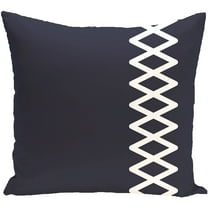 Simply Daisy 16" x 16" Lace Up Geometric Print Outdoor Pillow