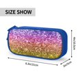 thumbnail image 2 of Sigee Glitter Rainbow for Portable Pencil Pouch with Zipper for Students, Artists, and Office Use, 2 of 5