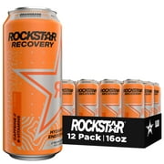 Rockstar Recovery Orange with Electrolytes Energy Drink, 16 fl oz, 12 Pack Cans