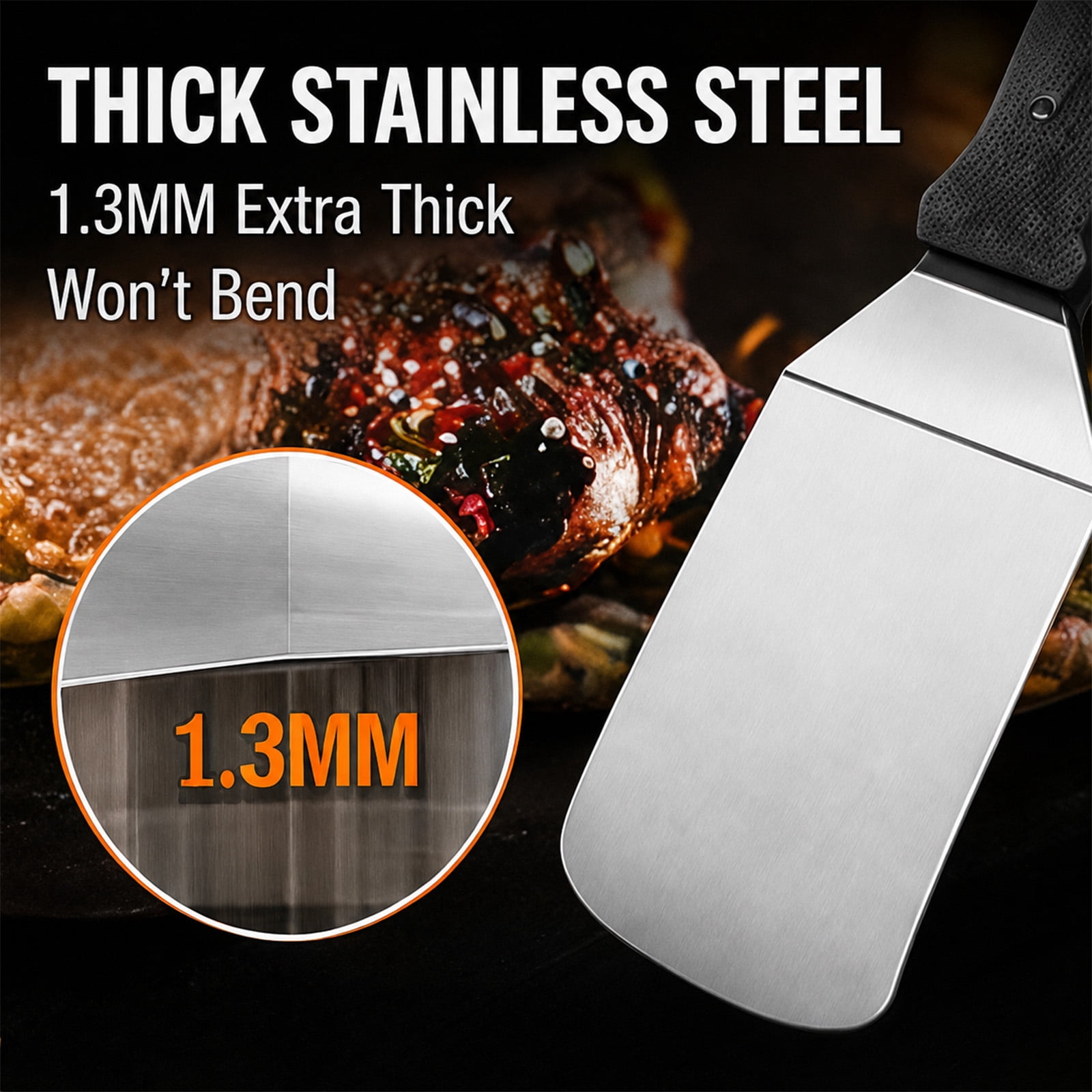 Blackstone Griddle Accessories Kit, Flat Top Grill Accessories Set for Blackstone and Camp Chef with Basting Cover, Scraper for Outdoor BBQ