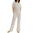 thumbnail image 3 of Pyhlmscde Linen Sets for Women 2 Piece, Womens Jumpsuit, Women 2 Piece Outfits Sets, 3 of 6