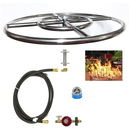 Fr18ck Complete 18 Basic Propane Fire Pit Kit And 316 Stainless