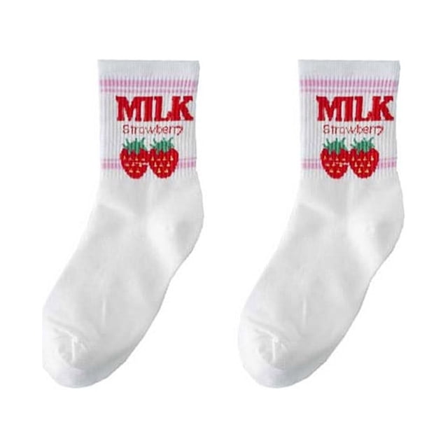 Calcetines divertidos Sonducket 10 pares Color crema caramelo leche fresa