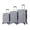 Titanium Silver, variant on Swiss Traveller Travaro 3-Piece 20/24/28 Inches Hardside Expandable Luggage Set, Lightweight, Spinner Wheels, Titanium Silver