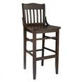 thumbnail image 2 of Home Square 43.5"H Solid Beech Wood Bar Stool in Walnut - Set of 2, 2 of 3